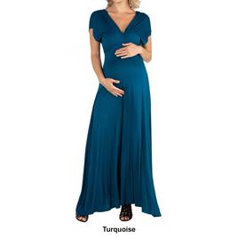 Womens 24/7 Comfort Apparel Maternity Maxi Dress