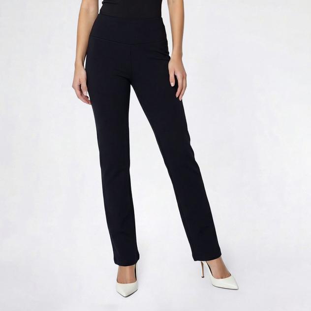 Womens da-sh Tummy Control Straight Leg Ponte Pants