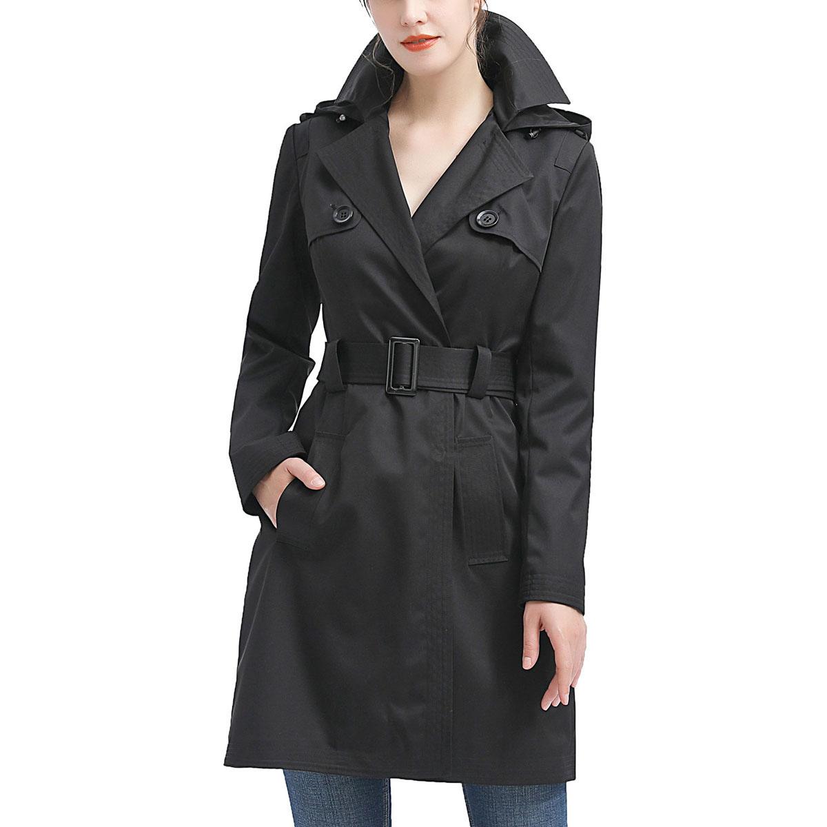Womens BGSD Waterproof Hooded Trench Coat