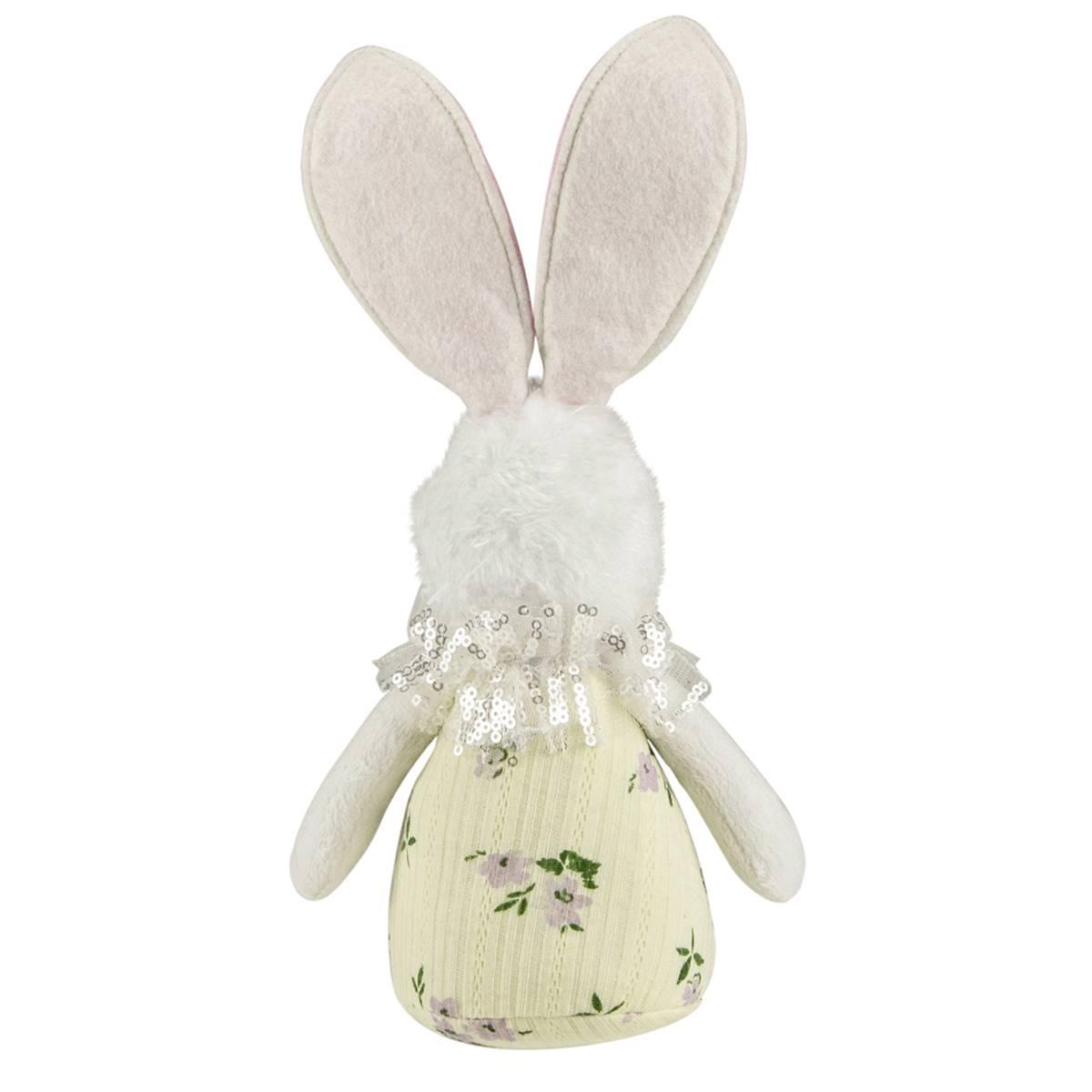 Northlight Seasonal 11in. Spring Floral Easter Bunny Figurine