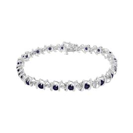 Gemstones Classics™ Amethyst & Diamond Tennis Bracelet