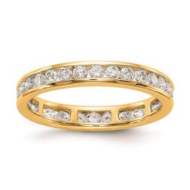 Pure Fire 14kt. Yellow Gold Lab Grown 1ctw. Eternity Band