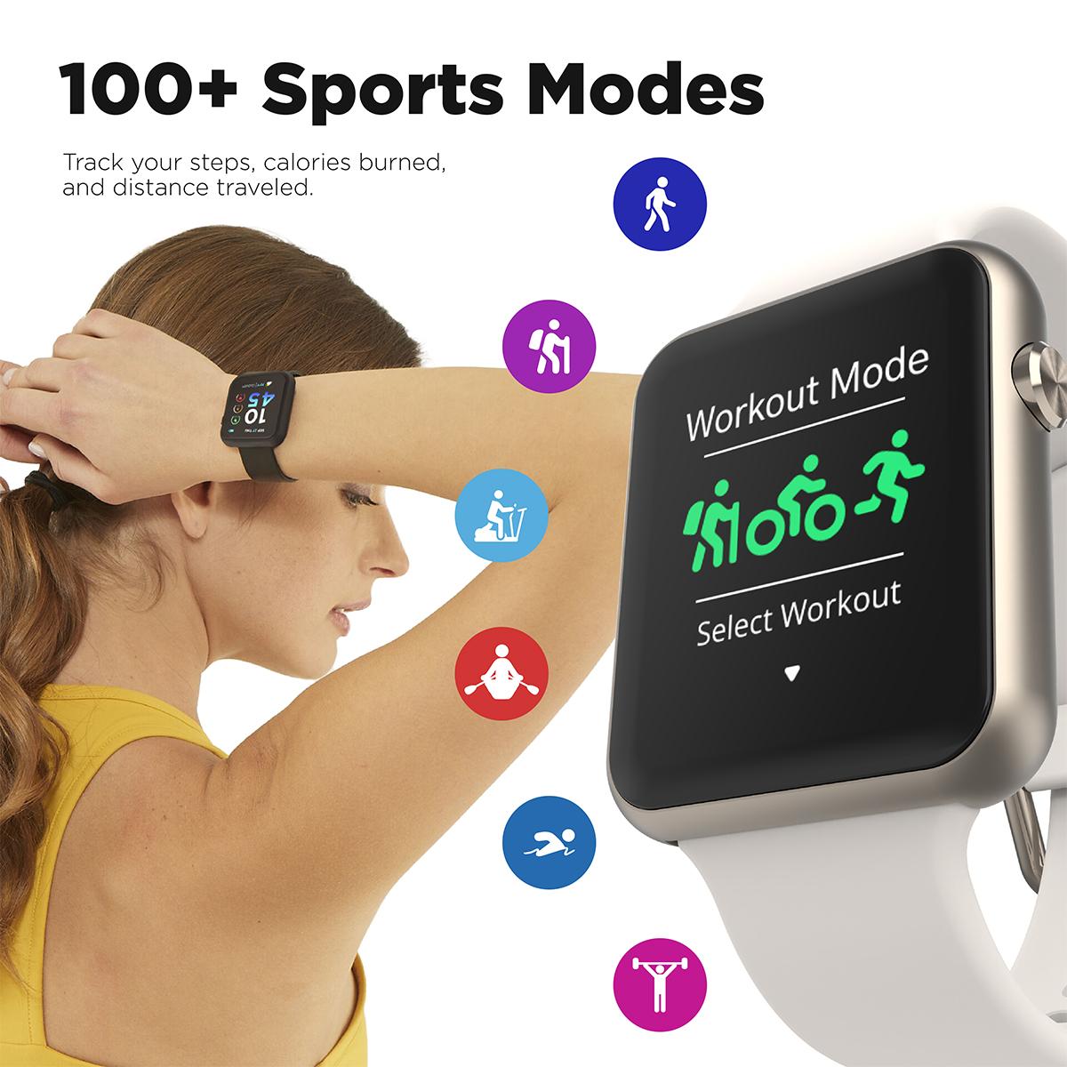 Adult Unisex iTouch Air 4 Titanium Smart Watch - TA4M01-TM1