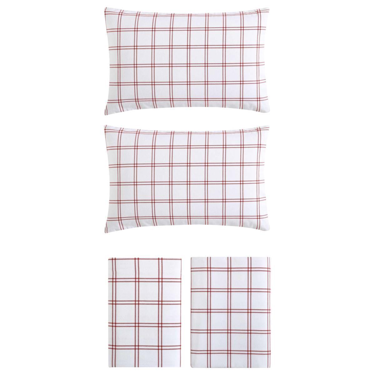 Eddie Bauer Westridge Plaid Cotton Flannel Sheet Set