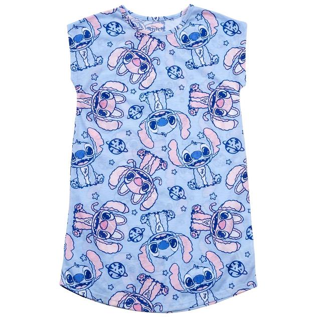 Girls (4-6x) Disney Stitch Out of Space Dorm Nightgown
