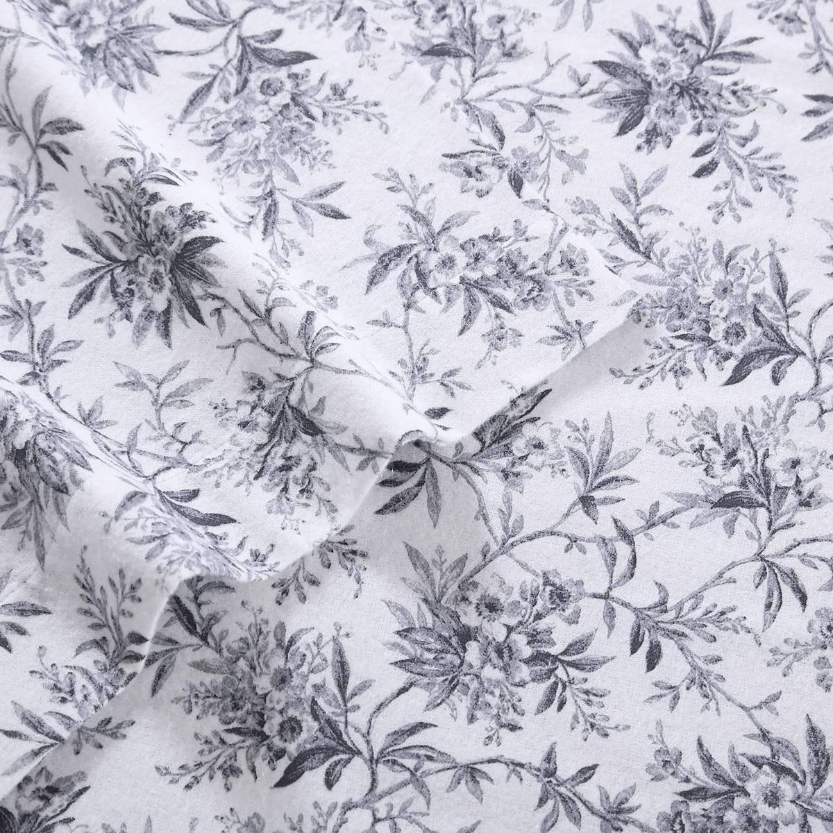 Laura Ashley Faye Toile Cotton Flannel Sheet Set