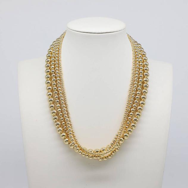 Design Collection Gold-Tone Multi Strand Necklace