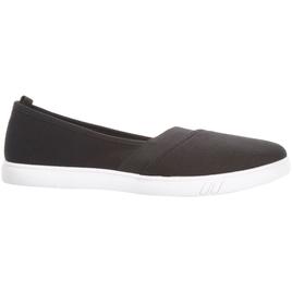 Womens Ashley Blue Solid Canvas Slip On Flats