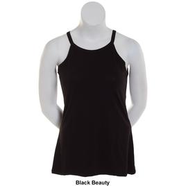 Juniors Plus Aveto Basic High Neck Tank  Top