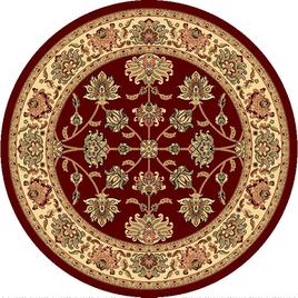 Rugs America(tm) New Vision Kashan Round Rug - Cherry