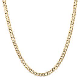 Mens Gold Classics™ 5.25mm. 14k Open Concave Curb Chain Bracelet