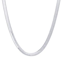20in. Sterling Silver Herringbone Necklace