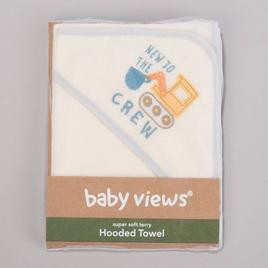 Baby Boy baby views(R) Construction Crew Hooded Towel