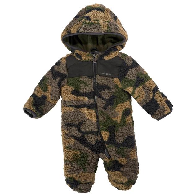Baby Boy (NB-9M) Perry Ellis Camo Sherpa Coveralls