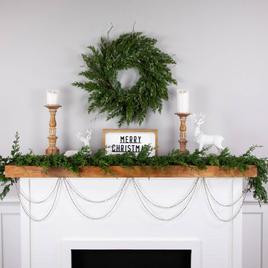 Northlight Seasonal Metallic Faceted Beaded Christmas Garland