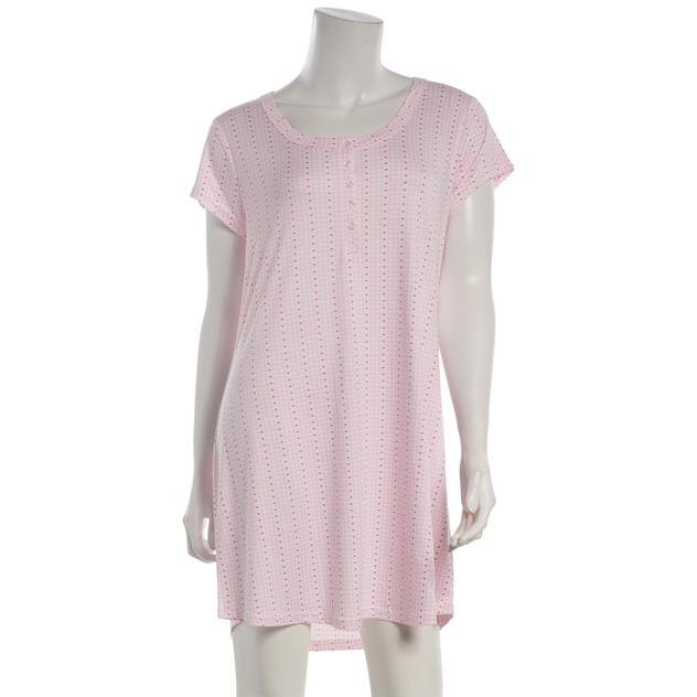 Womens Laura Ashley® Short Sleeve Striped Heart Nightshirts