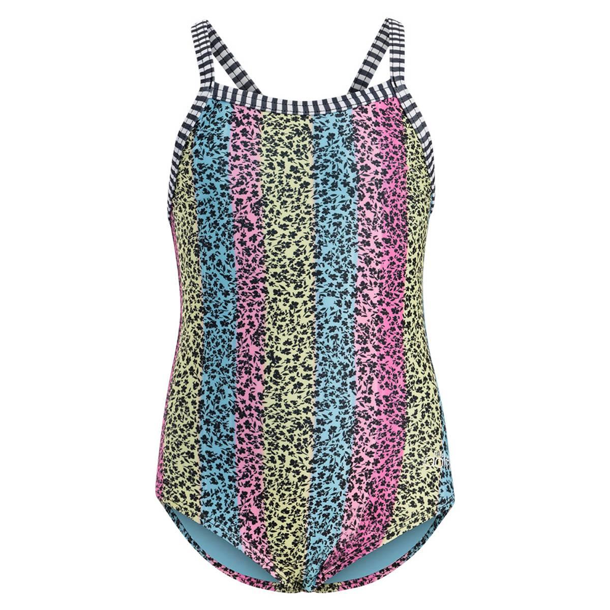 Toddler Girls Dolfin® Floret Criss-Cross One Piece Swimsuit