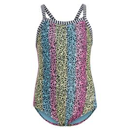Toddler Girls Dolfin® Floret Criss-Cross One Piece Swimsuit