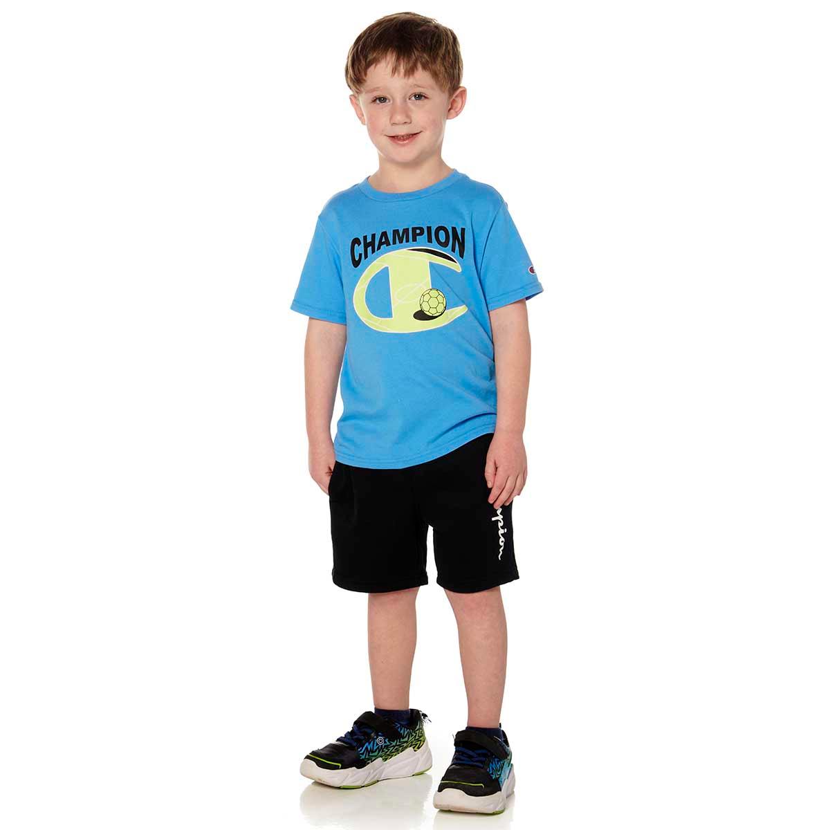 Boys (4-7) Champion(R) Signature Tee & Knit Shorts Set