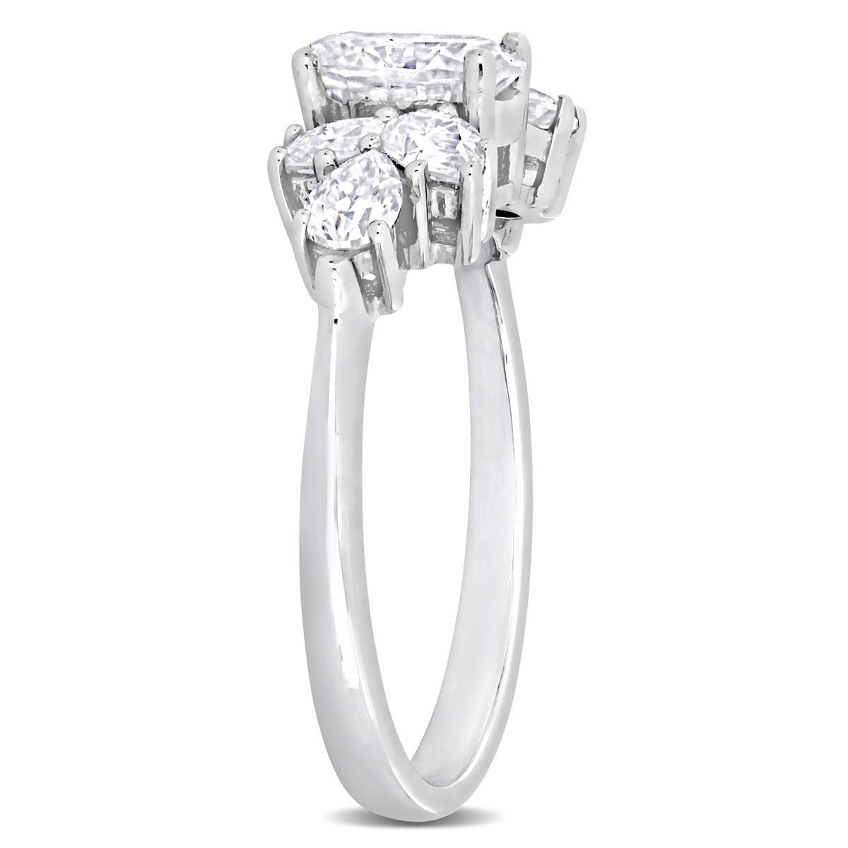 Gemstone Classics™ 10kt. White Gold 2ctw. Moissanite Ring