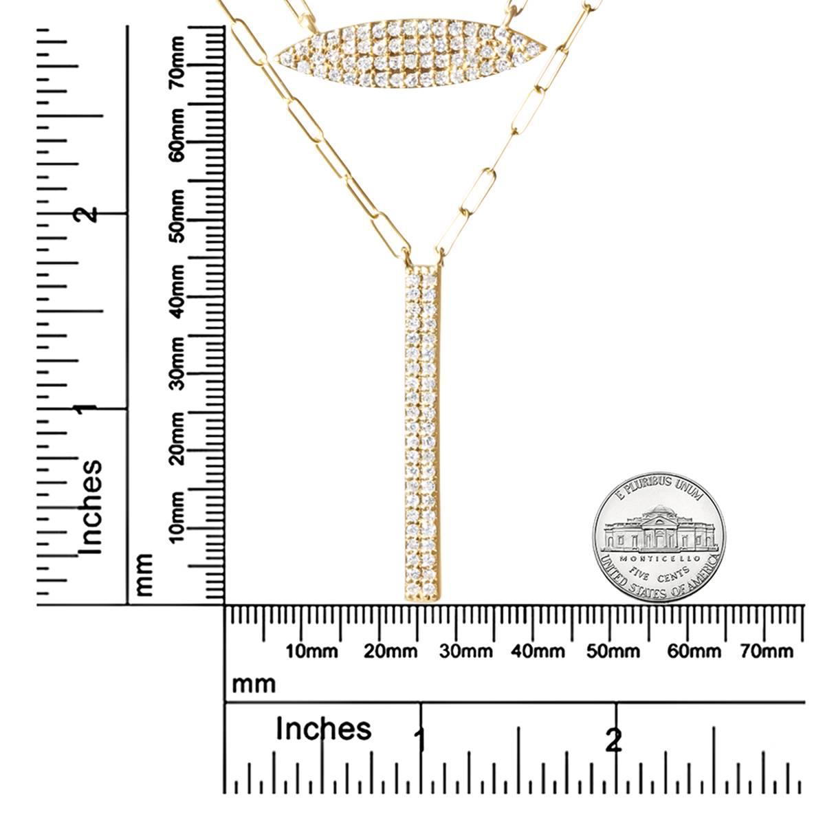Haus of Brilliance 14kt. Gold 3/8ctw. Diamond Link Pendant
