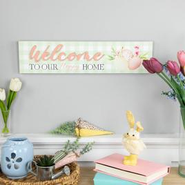 Northlight Seasonal Welcome to Our Hoppy Home Easter Wall Sign