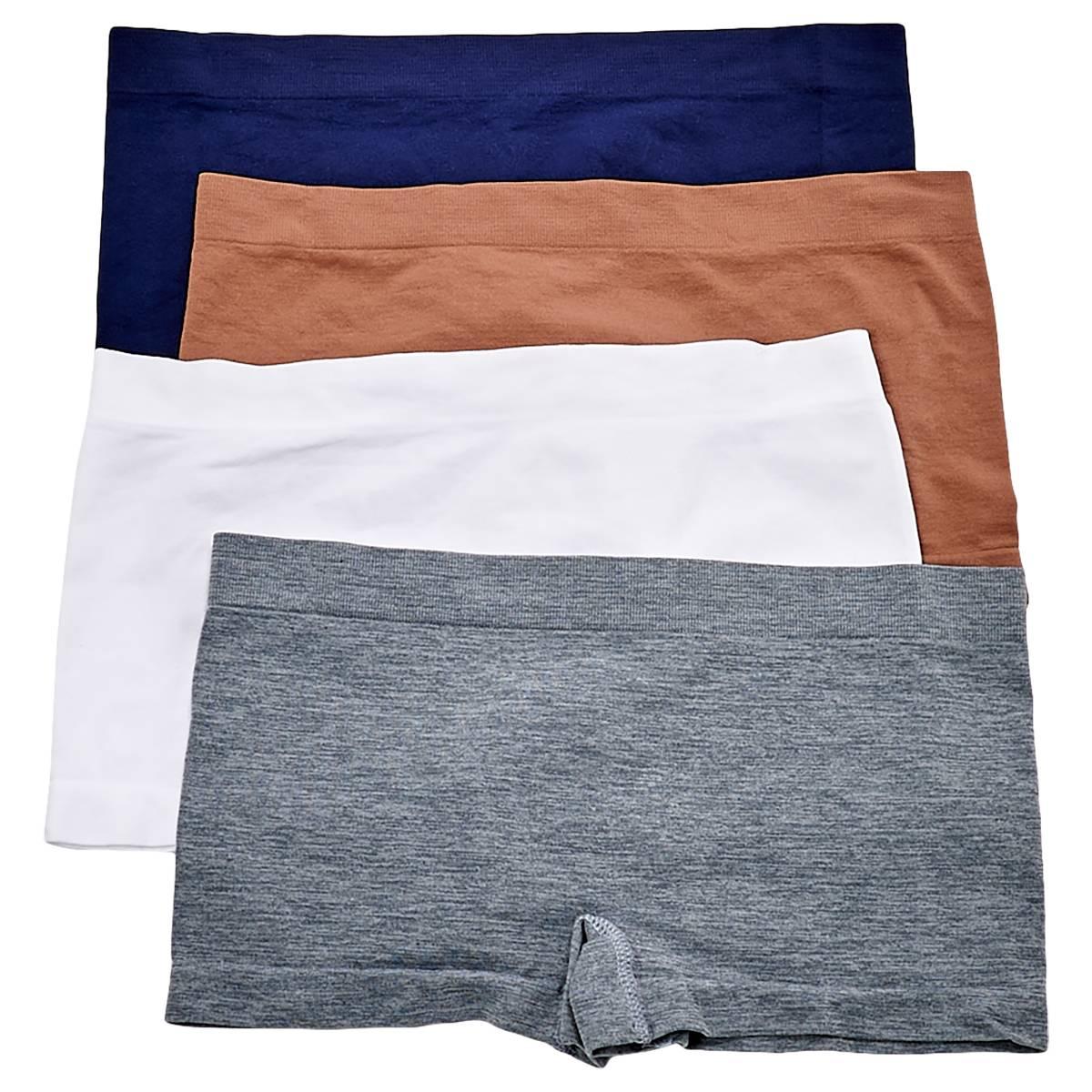 Girls Sweet Princess 4pk. Seamless Boyshorts - Neutral