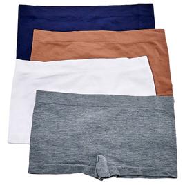 Girls Sweet Princess 4pk. Seamless Boyshorts - Neutral