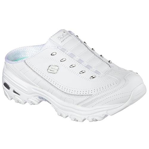 Womens Skechers D'Lites Bright Sky Open Back Sneaker