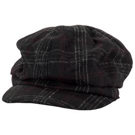 Womens Madd Hatter Plaid Cabby Newsboy Hat