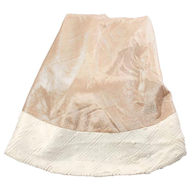 Sparkle Mesh Tree Skirt w/Diamond Plush Border