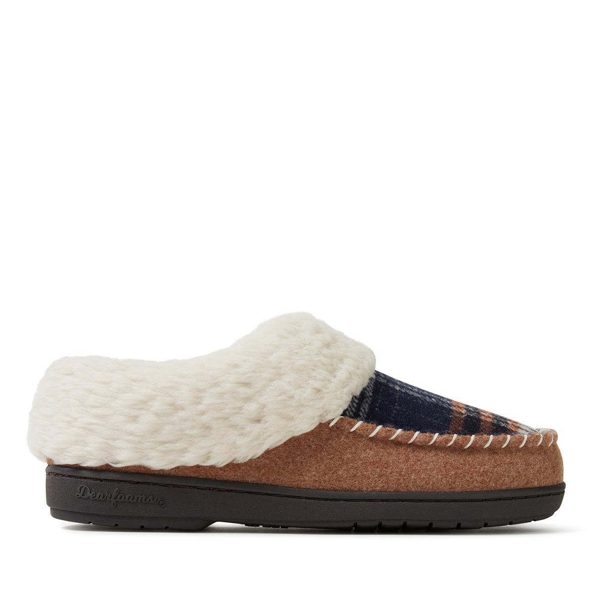 Womens Dearfoams® Elaine Wool Blend Moccasins