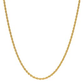 14kt. Gold over Sterling Silver Diamond Cut Rope Chain Necklace