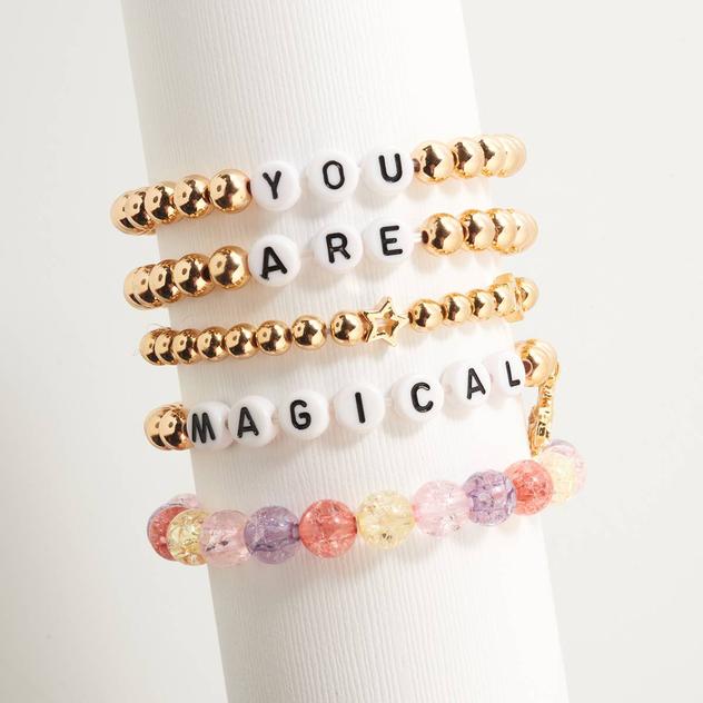 Kids Lil' Ashley 5pc. You Are Magical Stretch Bracelet Set