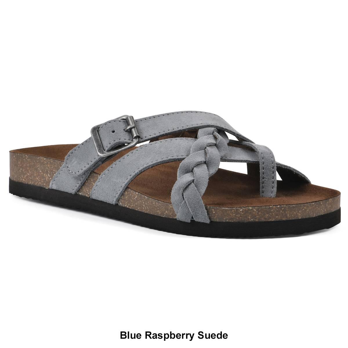 Womens White Mountain Harrington Footbed Slide Sandals