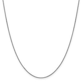 Gold Classics(tm) 10kt. White 0.9mm 20in. Box Chain Necklace