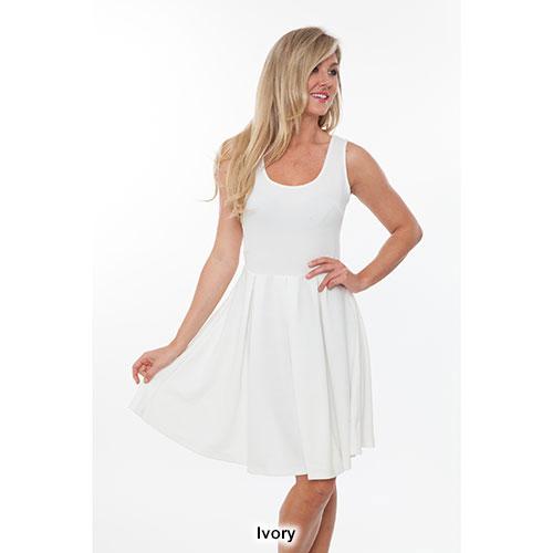 Womens White Mark Crystal Fit & Flare Dress