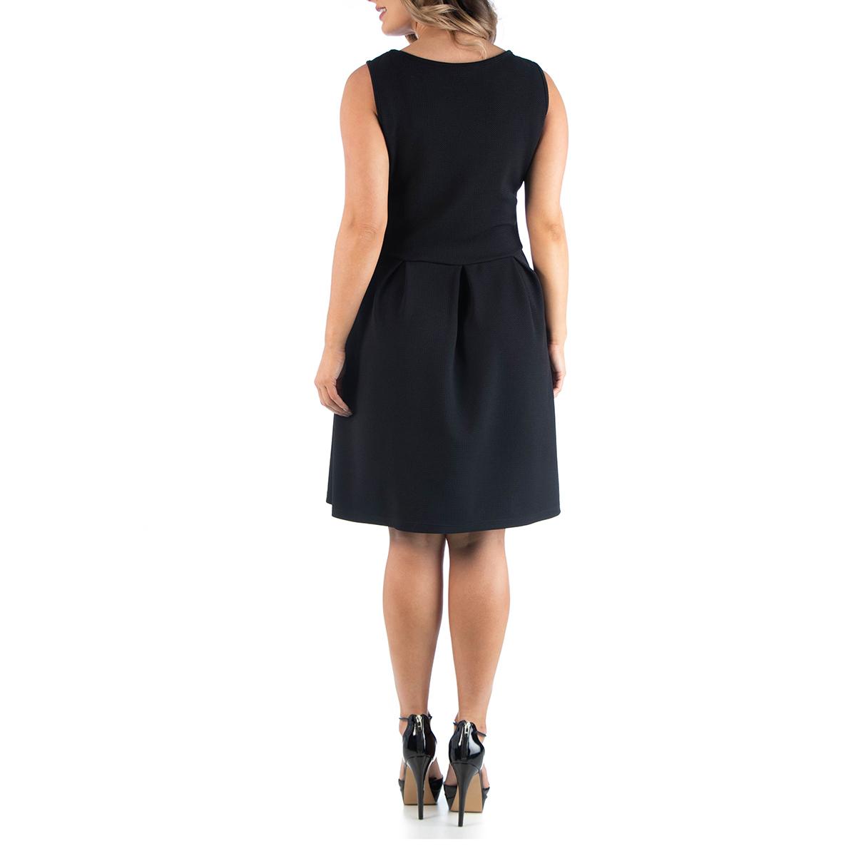 Plus Size 24/7 Comfort Apparel Sleeveless Fit & Flare Dress