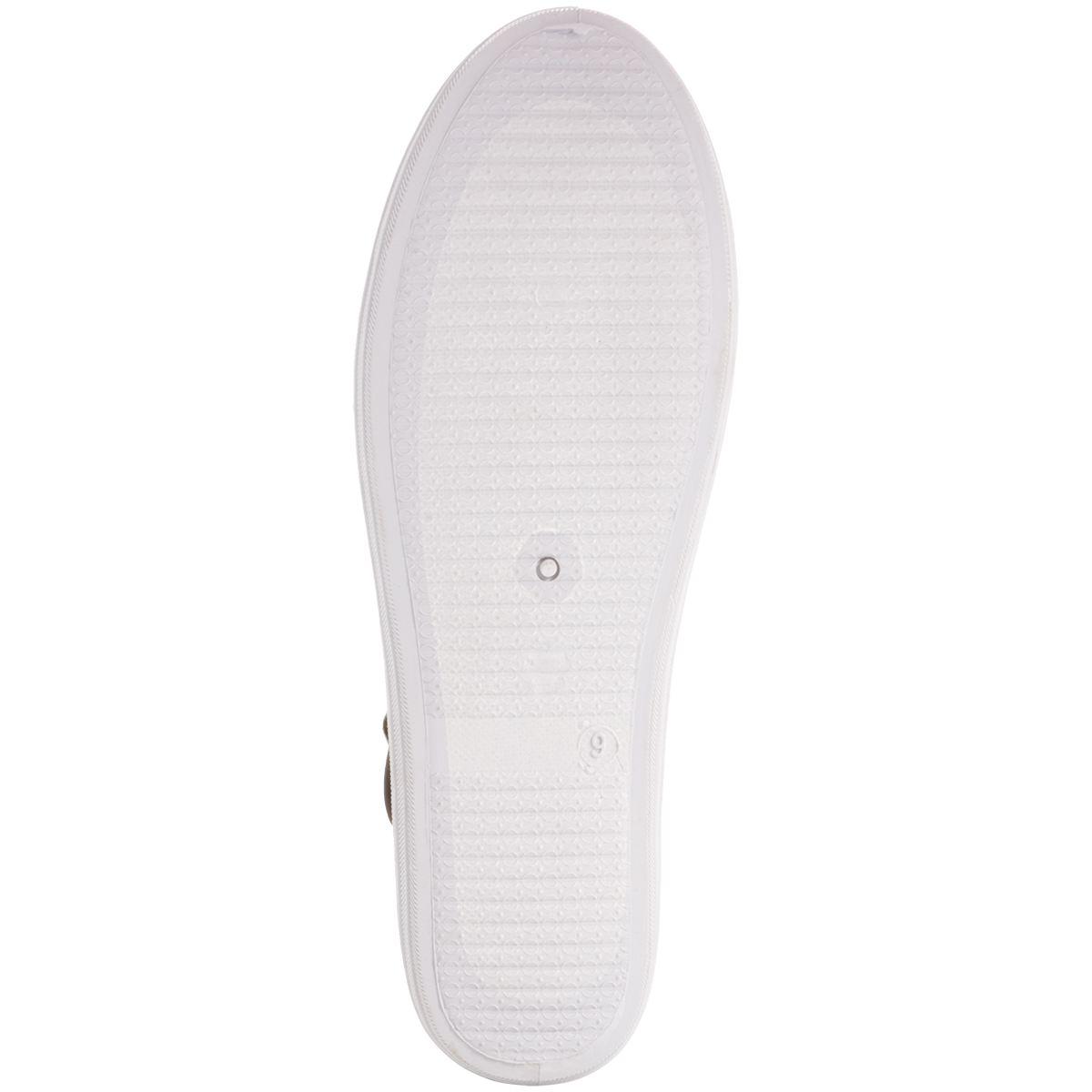 Womens Ashley Blue Mary Jane Canvas Slip On Flats