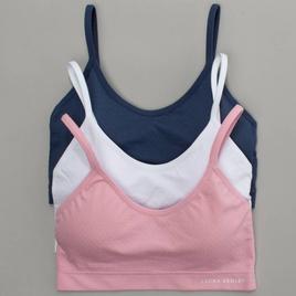Womens Laura Ashley® 3pk. Seamless Bralettes LS6802-3PKP