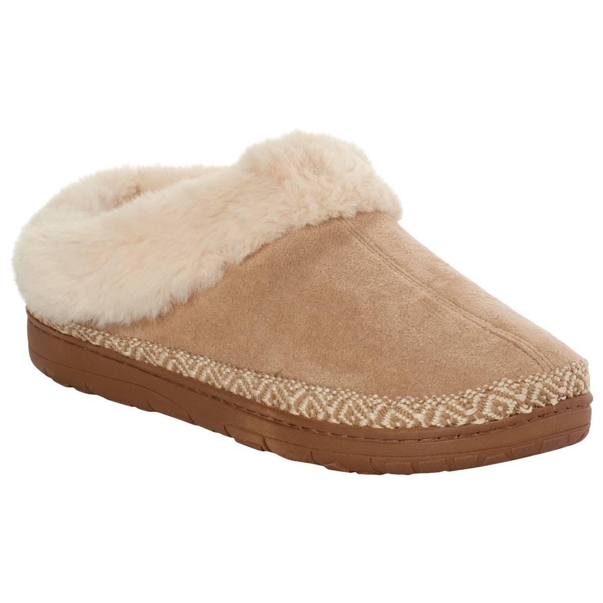 Womens Dearfoams Gabriella Microsuede Clog Slippers