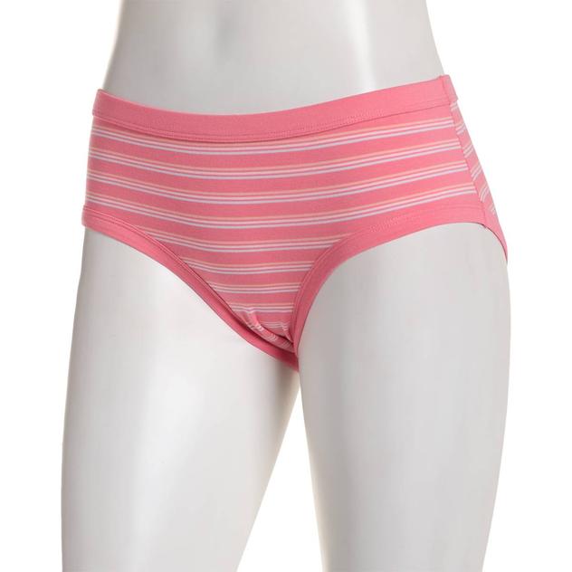 Womens St. Eve Self Binding Stripe Hipster Panties 5164053PINKBL