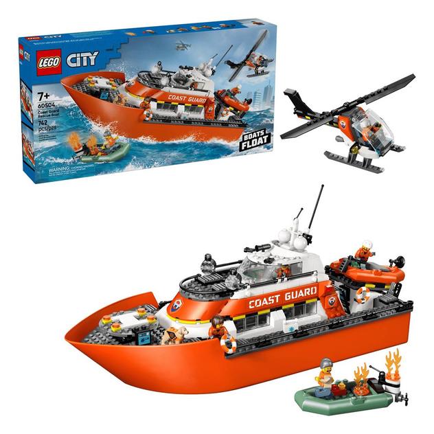 LEGO® City Coast Guard Rescue Boat & Helicopter Building Kit