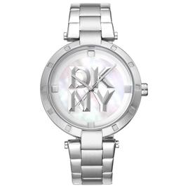 Womens DKNY Essential Logo Mother of Pearl Watch - DK1L041M045