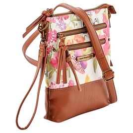 Stone Mountain Primo Floral N/S 3 Bagger Crossbody - Bone/Tan