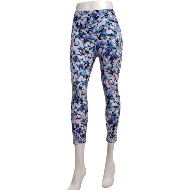 Womens RBX Hello Floral Foldover Waistband Capris