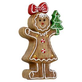 Northlight Seasonal 15.2in. LED Gingerbread Girl Christmas Figure
