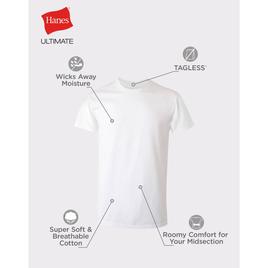 Mens Big & Tall Hanes Ultimate® 3pk. Tee - White