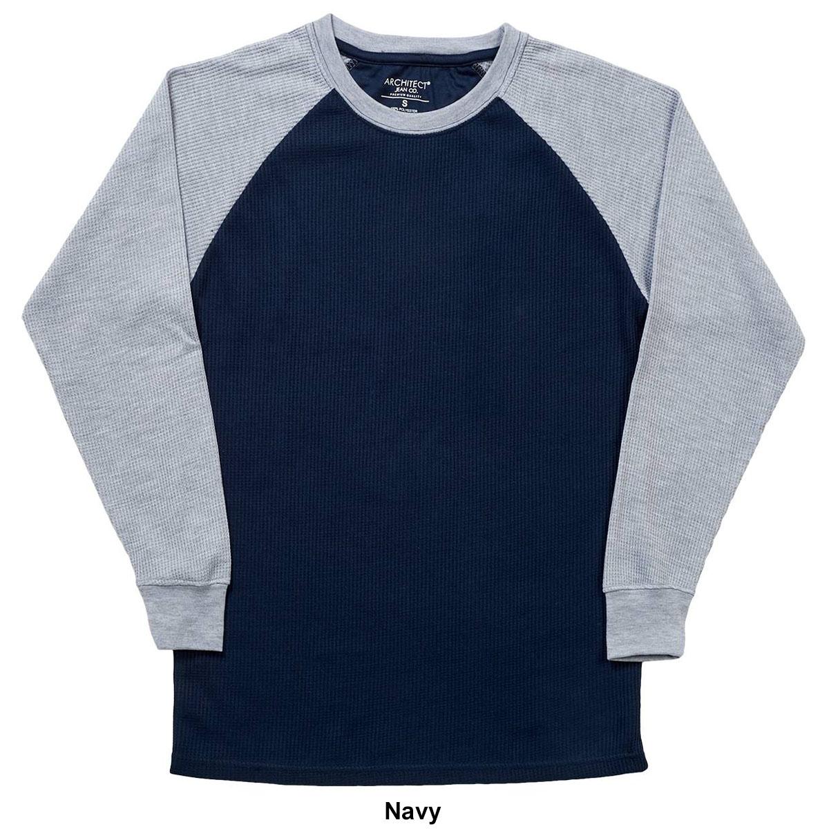 Young Mens Architect® Jean Co. Crew Neck Raglan Thermal