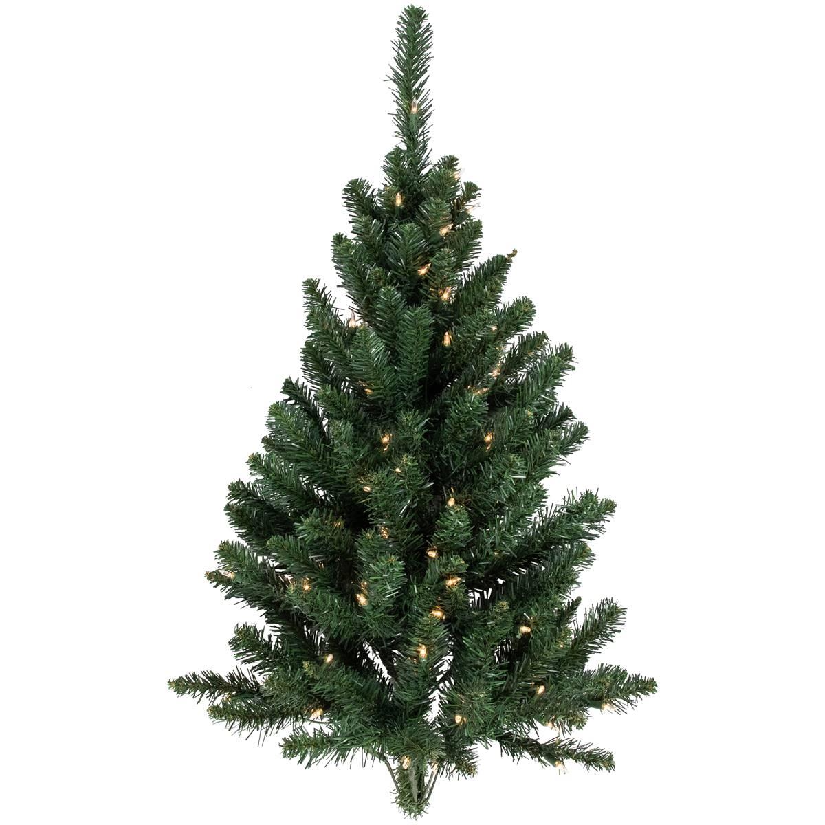 3'' Pre-Lit Buffalo Fir Artificial Christmas Wall or Door Tree  Cl